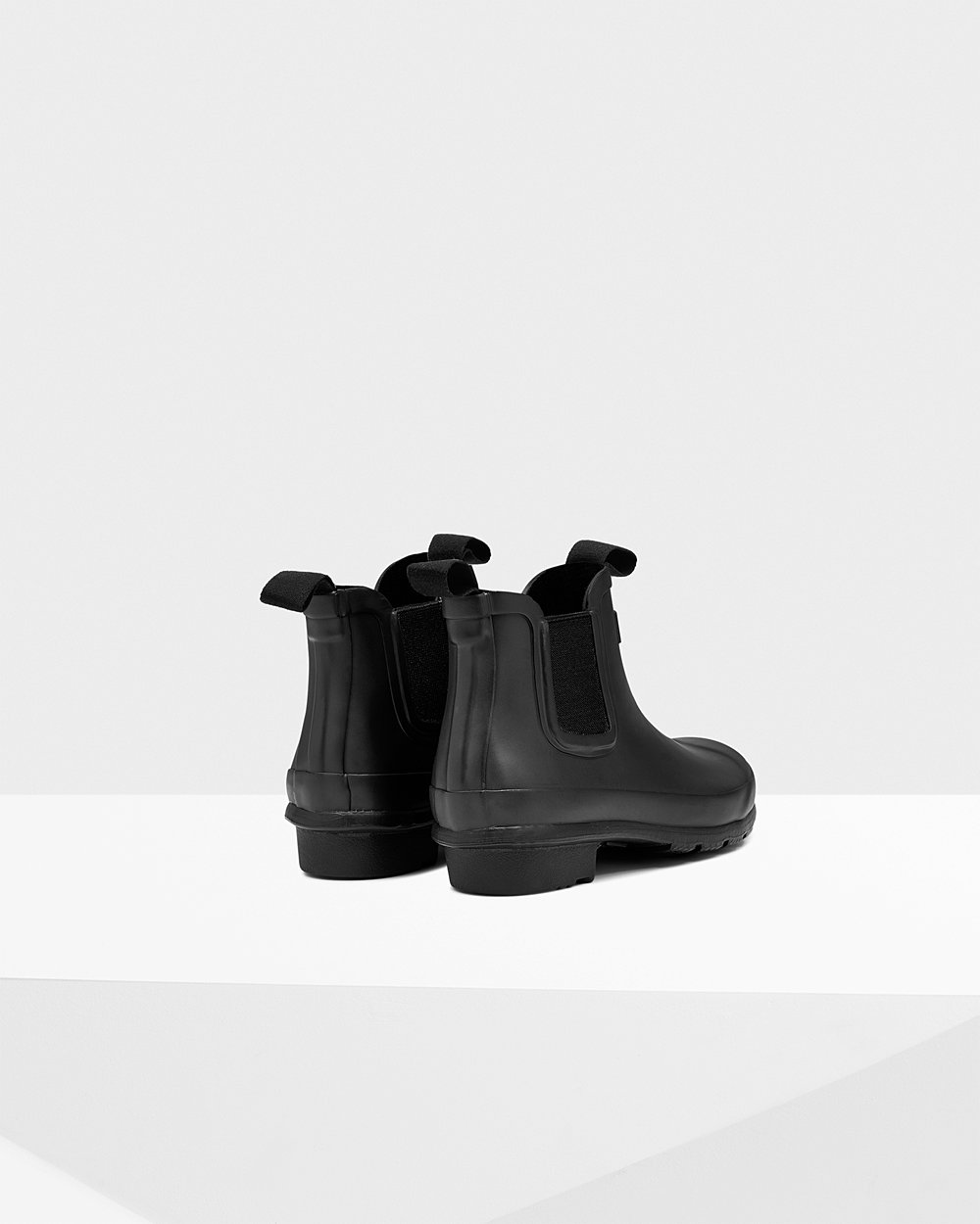 Hunter Original Big Chelsea Boots - Clearance Sale Kids Black - KTFIBD324